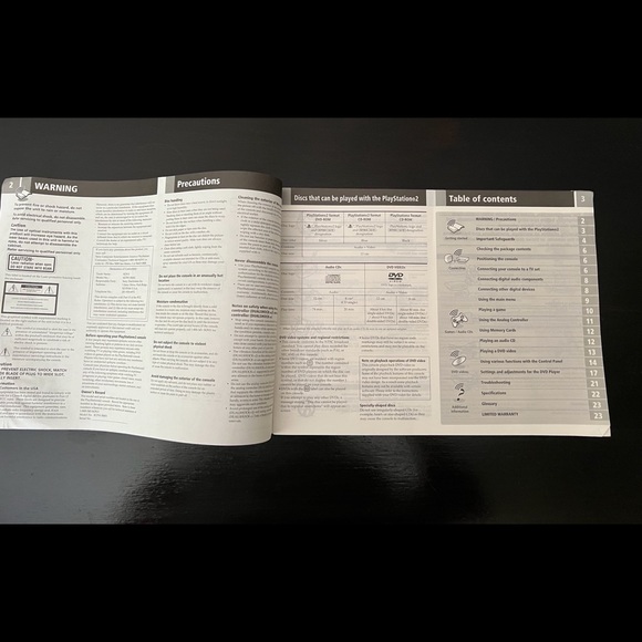 Playstation 2 Console Instruction Booklet ONLY! Manual PS2 SCPH-30001 / R/97001 - Picture 2 of 5